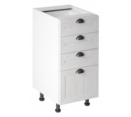 Konyhai alsó szekrény - PROWANSJA D40S4, Fehér/Andersen fenyő