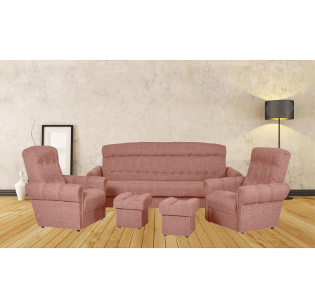 Sedací souprava Simona 3+1+1+2T Malmo 61 růžová