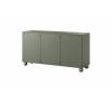 Komoda trzydrzwiowa z dwoma ukrytymi szufladami Sonatia II 150 cm - oliwka