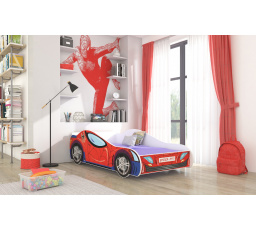 SPIDER ágy matraccal 140x70 Piros