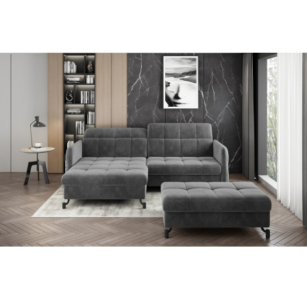 Narożnik Lorelle + Pouf Paros 06 110x200 Left 1