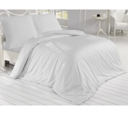 Saténový povlak na polštář světle šedý