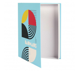 Bauhaus könyv doboz kék