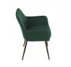 Jídelní židle, zelená, sametová látka, DCH-215 GRN4