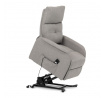 Polohovací křeslo, elektrické kabelové ovládání, krémová, látka, TV-5482 CRM2