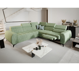 NAROŻNIK ROZKŁADANY PORTO II RELAX 255X258 CM - prawa , Odcienie beżu