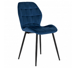Krzesło LUCKY Granatowe Welurowe