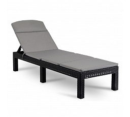 Fotel Ogrodowy LUIZJANA Czarny Technorattan