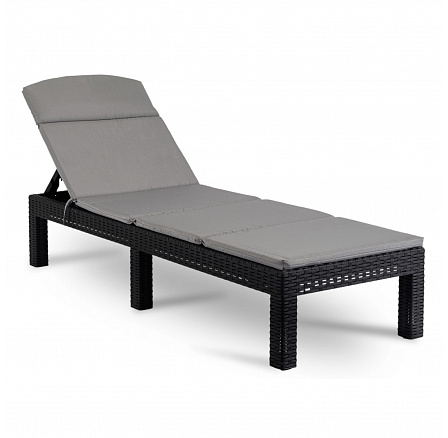 Fotel Ogrodowy LUIZJANA Czarny Technorattan