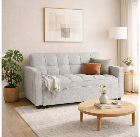 Fotel Rozkładany ASTER 2 do Spania Szary