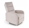 Elektromosan állítható és masszázs fotel CARINIO, Világos Bézs