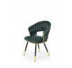 Étkezőszék K551, Zöld/Fekete/Arany