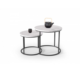 OREO konferencia asztal szett, fehér márvány hatás