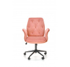 TULIP irodai szék, rózsaszín bársony