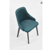 TOLEDO 3 étkezőszék, sötétzöld bársony