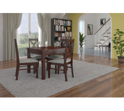 RODOS 38 Asztal és szék készlet Sötét dió