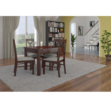 RODOS 38 Asztal és szék készlet Sötét dió