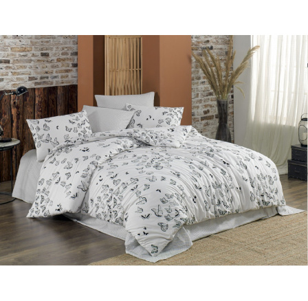 Bavlněný povlak na polštář Butterfly white