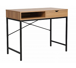 Íróasztal B-027, Tölgy/Fekete