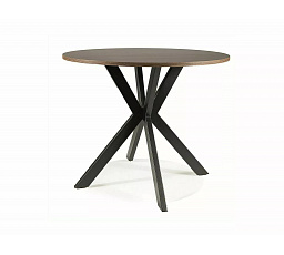 TALIA II étkezőasztal, Dió/Fekete matt