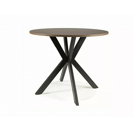 TALIA II étkezőasztal, Dió/Fekete matt