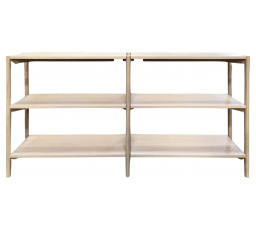 Braidwood polc fehérített tölgy alacsony