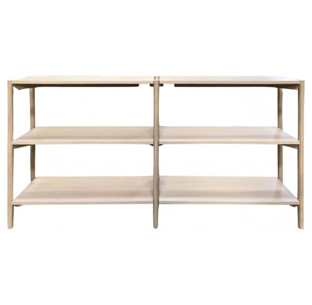 Braidwood polc fehérített tölgy alacsony