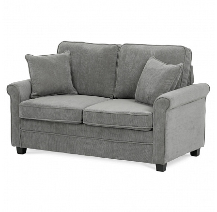 Dvoumístná pohovka, šedá, manšestrová látka, ASB-4170 GREY2