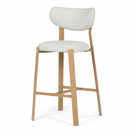 Bárszék, fehér, szövet, AUB-L3125 OAK Bárszék, fehér, szövet, AUB-L3125 OAK
