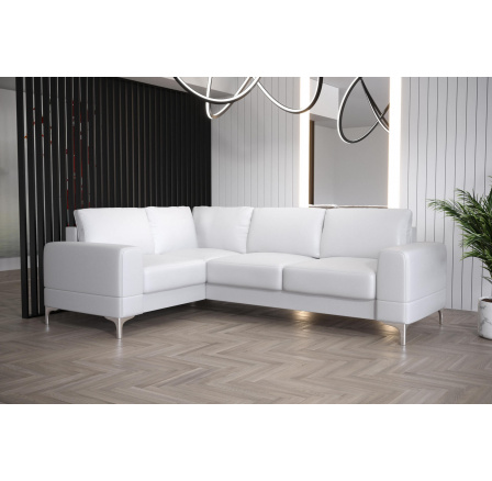 NAROŻNIK ARIA II 250x185 - lewa , Biała eko skóra NAROŻNIK ARIA II 250x185 - lewa , Biała eko skóra
