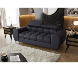 SOFA ASPEN II SKÓRA NATURALNA - Skóra granatowa