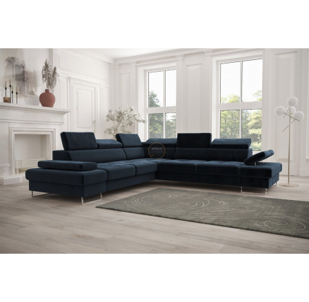 NAROŻNIK GALAXY MAX 280×280 - Odcienie granatu , lewa