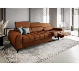 SOFA PORTO III RELAX 263 CM SKÓRA NATURALNA - Skóra koniak , Strona prawa