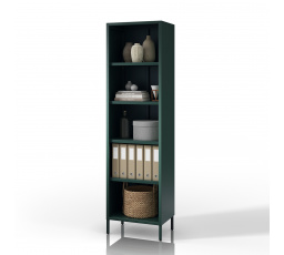 MARIO könyvespolc, 500 x 1800 x 350 mm, Modern: palackzöld