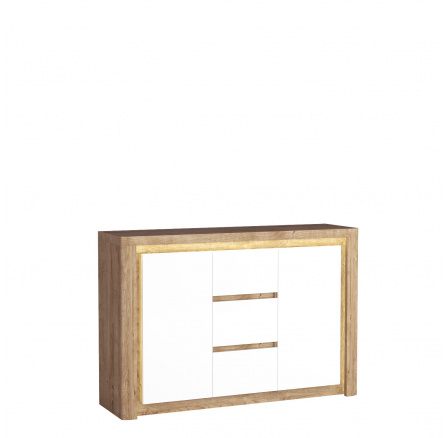 LIVINIO L7 komód Ribbeck / Fehér fényes