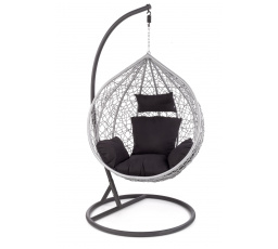 Hintaszék EGGY, szürke/fekete