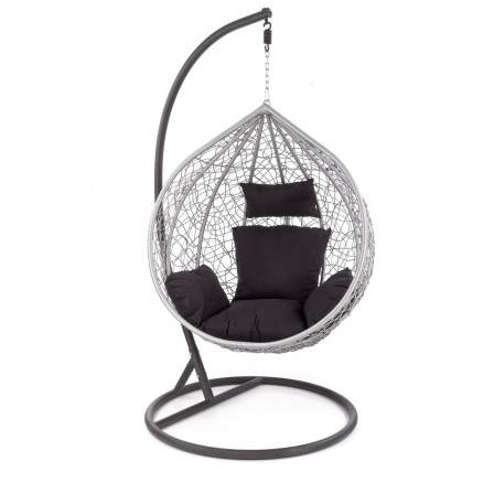 Hintaszék EGGY, szürke/fekete