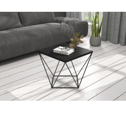 DIANA dohányzóasztal 50x50 Fekete+Fekete