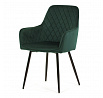Jídelní židle, zelená, sametová látka, DCH-215 GRN4