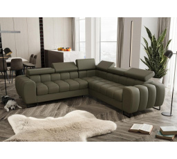 NAROŻNIK ASPEN MAX 260x260 CM SKÓRA NATURALNA - lewa , Skóra oliwkowa