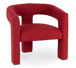 Fotel Wypoczynkowy LILLE Bordowy Boucle