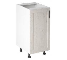 Royal alsó konyhaszekrény D40 - Bal, Fehér/Északi fenyő