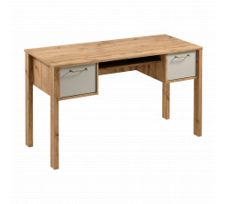 INDYGO B2S íróasztal, Wotan Tölgy/Bézs