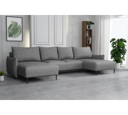 Sedací souprava Santino U tmavě šedá