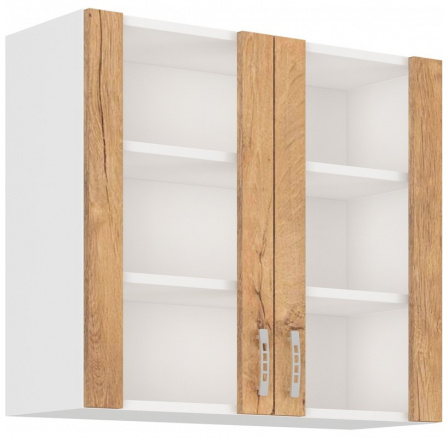 Kuchyňská horní skříňka SALLY 80-GS-72-2F, Dub lefkas