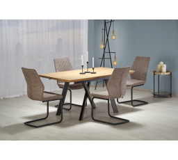 Étkezőasztal CAPITAL, Arany tölgy/Fekete