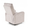 Elektromosan állítható és masszázs fotel CARINIO, Világos Bézs