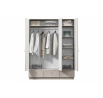 LORINI SZAFA 150 3D3SZ - cashmere / T-bar złoty / cokół