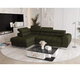 NAROŻNIK ROZKŁADANY ASPEN MINI 260x170 CM - lewa , Odcienie zieleni