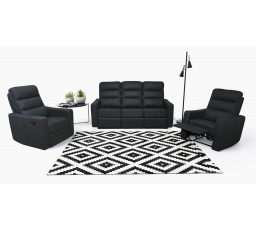 Sedací souprava relaxační Salome 3+1+1 černá